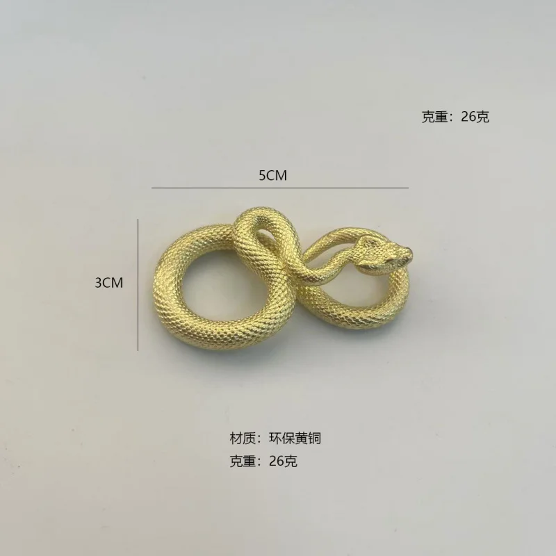 Cross-Border Snake Head Zodiac Pendant Copper Jewelry Car Key Ornament Gifts Small Gift Stall New