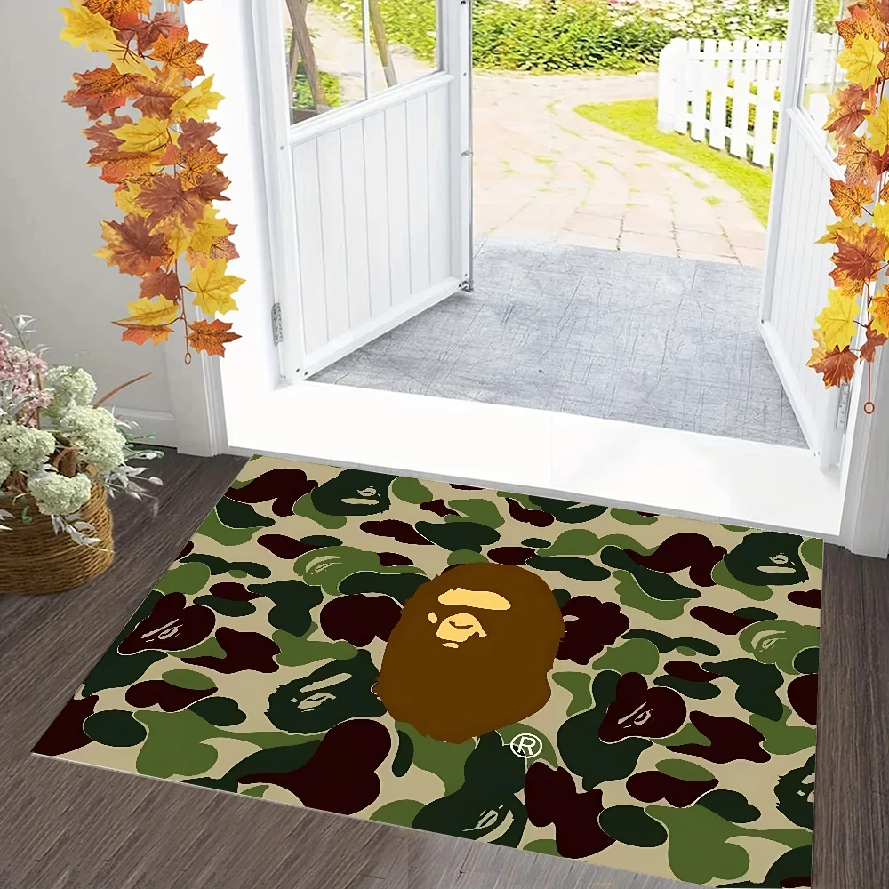 BAPE Bath Mats Home Decoration Entrance Carpet for Bedroom Doormat Entrance Door Bathroom Rug Room Rugs Kitchen Accessories Mat