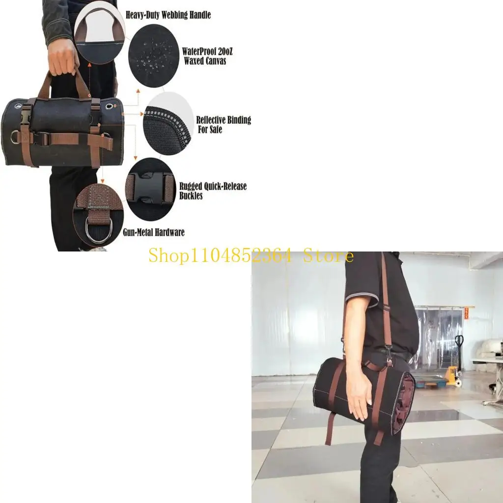 652F инструмент Roll Up Bag с 15 карманами для эффективной организации и быстрого развертывания