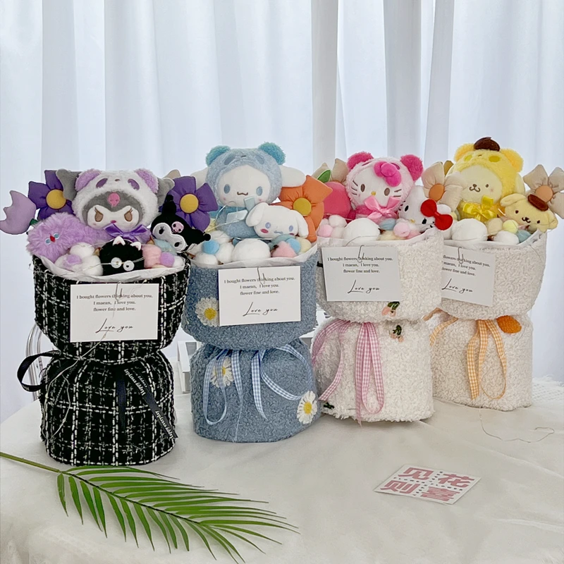 

Sanrio Creative Doll Bouquet Valentine'S Day Bouquet Graduation Gift Plush Doll Bouquet Cute Gift Companion Gift Birthday Gift