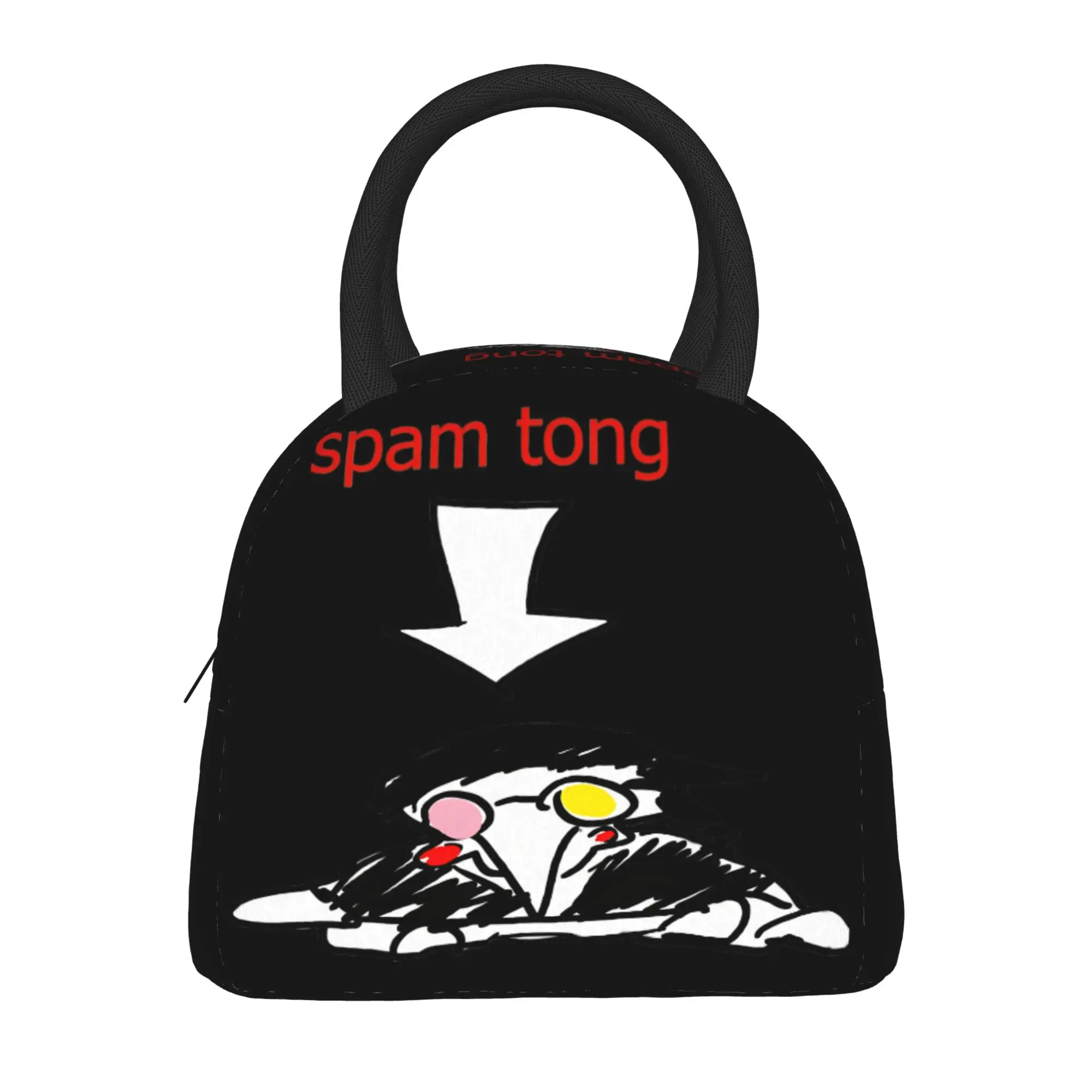 Deltarune Spamton Lunch Bag  Kawaii Lunch Box For Adult Travel Portable Insulated Cooler Bag Oxford Custom Thermal Tote Handbags
