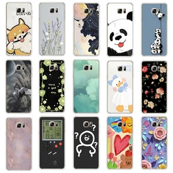 Case for Samsung Galaxy note 4 5 Case Soft Silicone TPU phone Back full protecive Cover Case Capa coque shell bag