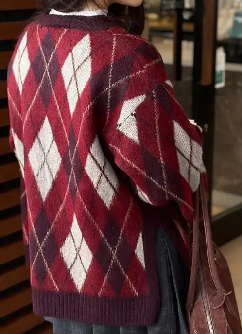 

Women's Casual Woolen Hoodie Sweater Color Blocked Long Sleeved Autumn Winter 2025 Fashion Comfortable Knitwear