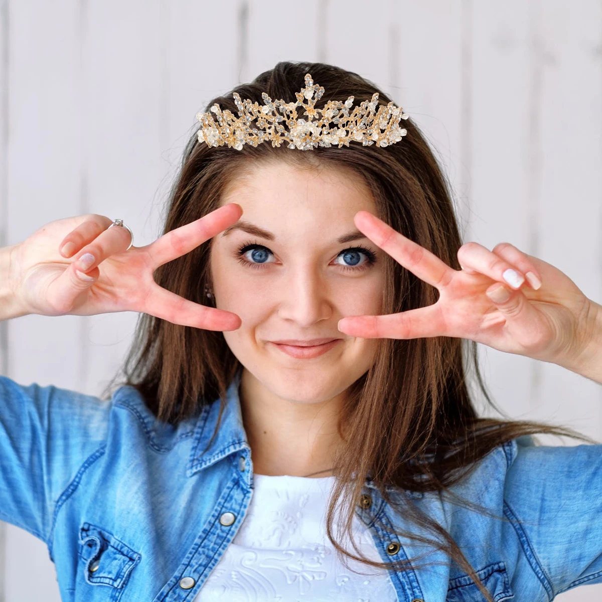 Luxury Rhinestone Crystal Bridal Wedding Headdress Lightweight Durable Costume Accessory For Party Costume Hair Decor Bridal