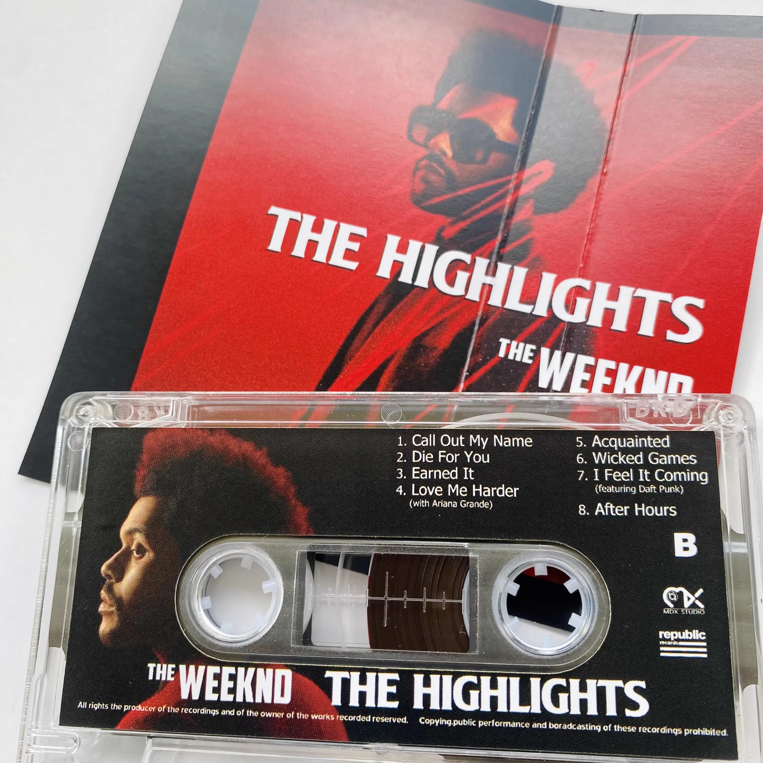 The Weeknd-The Highlights Album Fita cassete, Cosplay Soundtracks, Box Recorder, Walkman, Carro, Party Music, Magnético, Hot