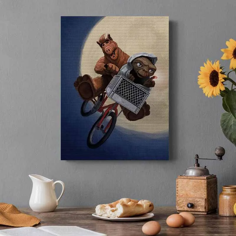 Biking Animals DIY full of diamond paintings