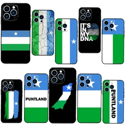 Puntland State Somali Flag Case For iPhone 11 14 15 16 Plus Soft Phone Cover For iPhone XR X XS 12 13 Pro MAX Mini