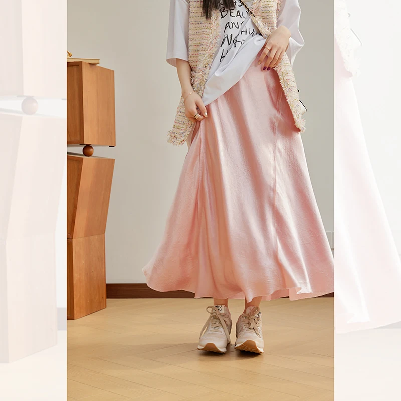 

Ele A-Line Midi Skirt for Women Spring Faion 2023 New Arrival YUM Star Commute Sle Medium Length Other 00%