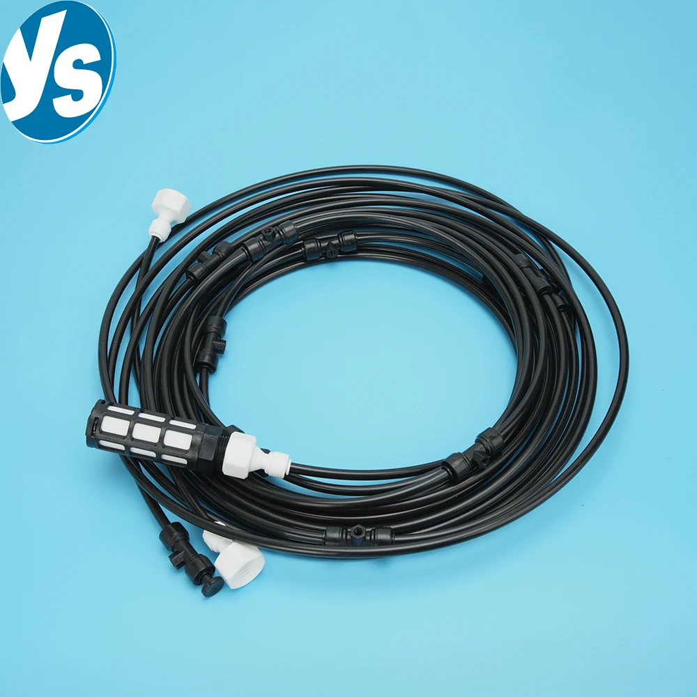 

12V Low-Pressure Misting System with Self-Priming Pump – Garden/Agricultural Irrigation & Greenhouse Cooling/Humidification