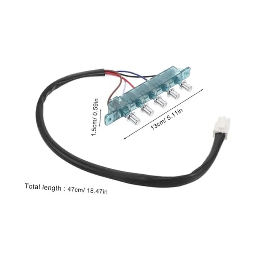 Five Button Range Hood Control Panel Designed for Reliable Operation in Residential Kitchen Ventilation Systems