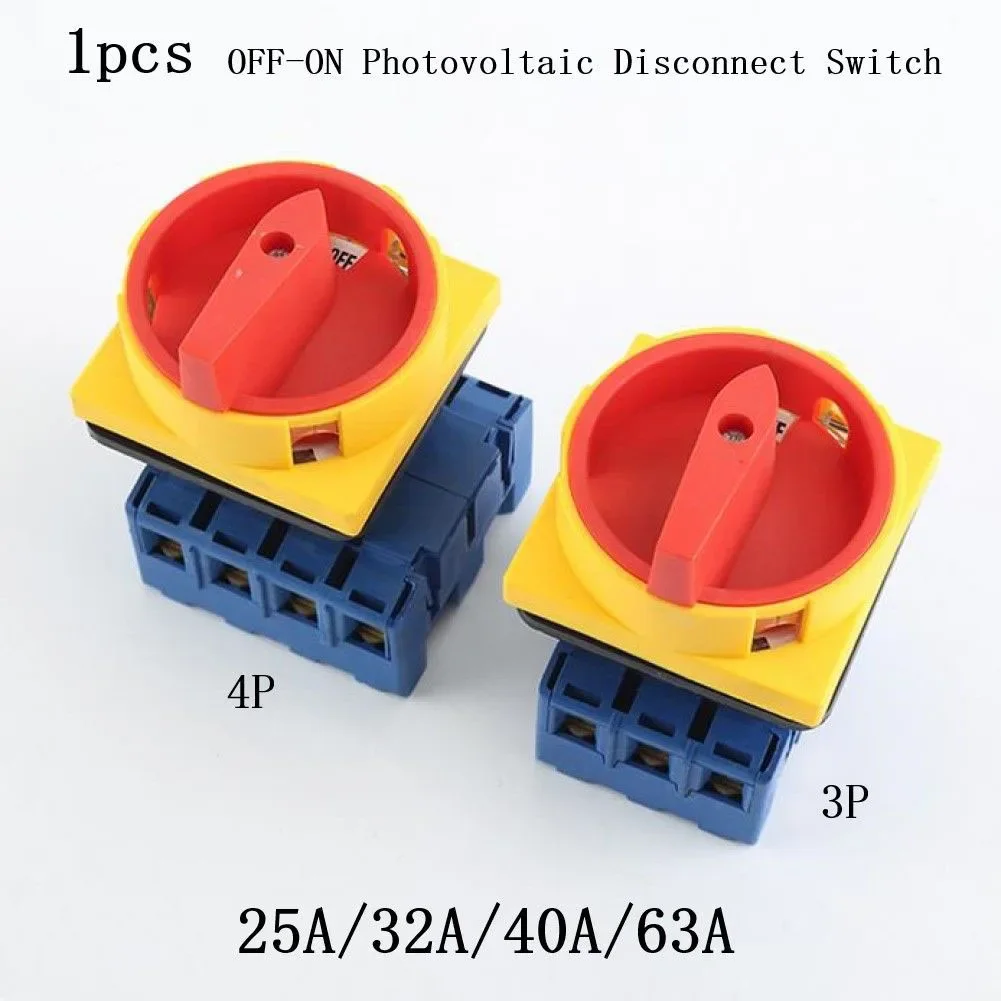 3P 4P 25A 32A 40A 63A AC Isolating Switch Disconnecting Switch AC Load Isolator Waterproof Power Cut-Off Transfer Switch