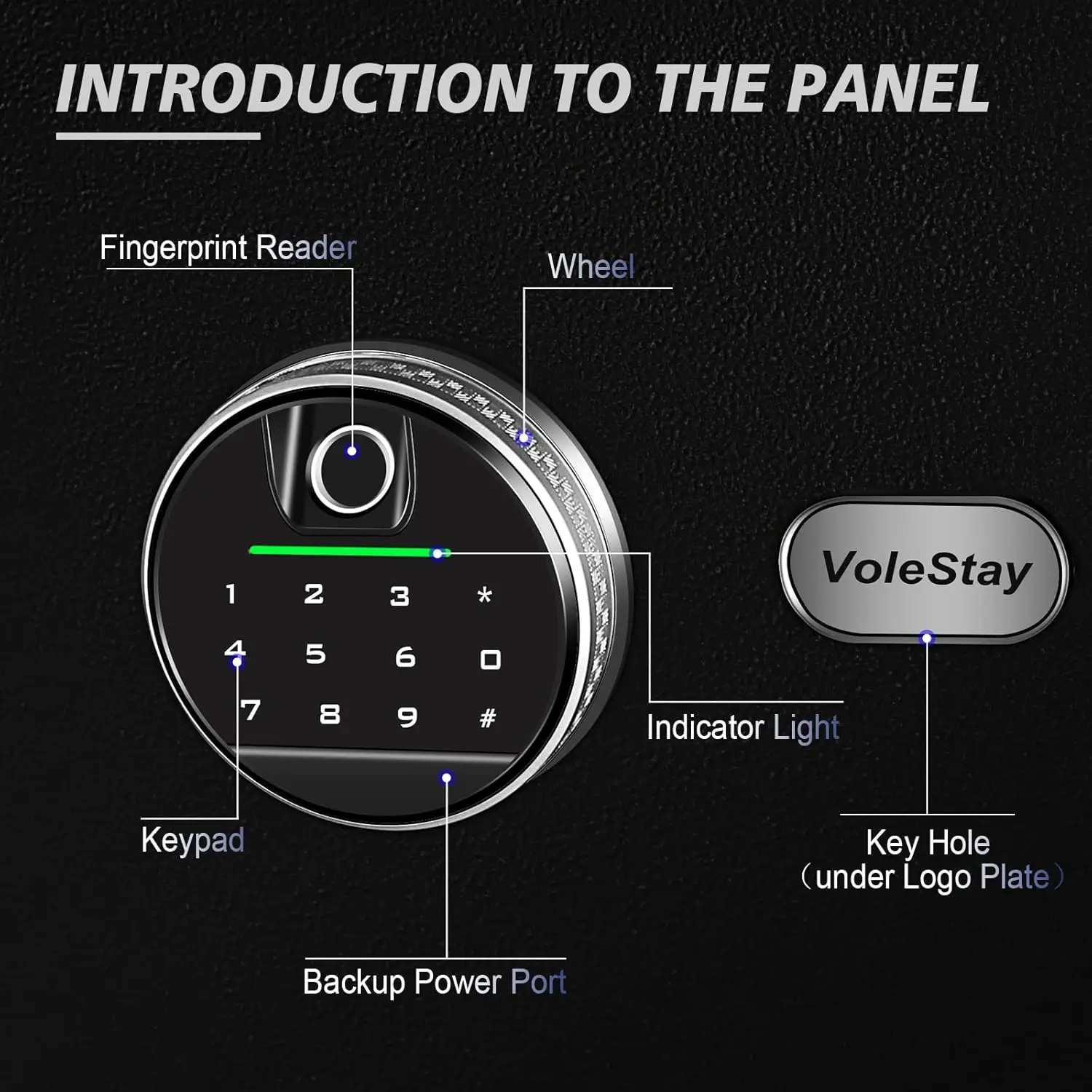 Biometric Home Safe, Fingerprint Gun Safe Lock Box,Money Box for Jewelry Handgun Cash Valuables,Perfect for Home/Office/Hotel, B