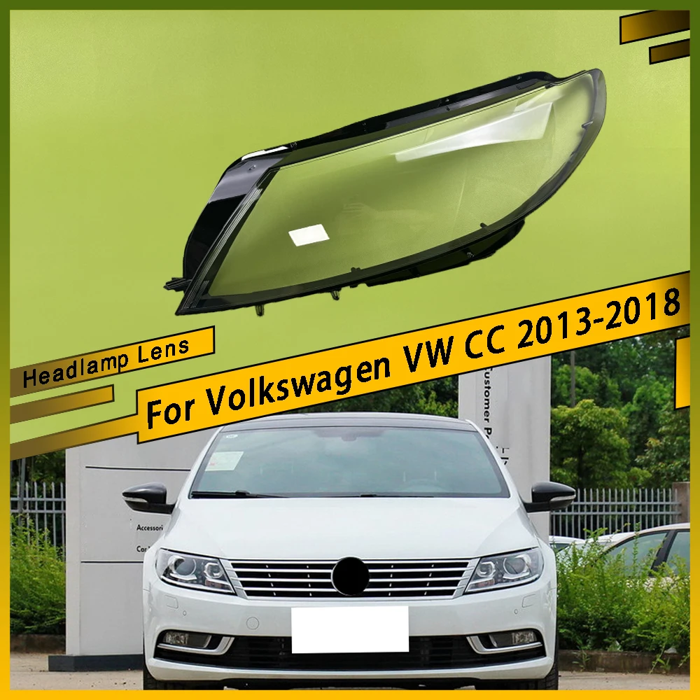 

For Volkswagen VW CC 2013 2014 2015 2016 2017 2018 Car Front Headlight Cover Headlamp Lampshade Lampcover Head Lamp Light Covers