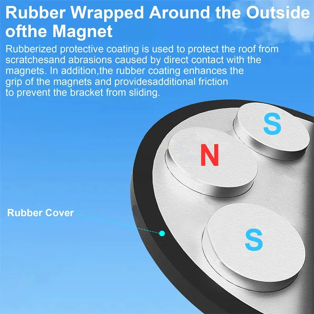 376pounds Magnetic Roof Mount Starlink Gen3(V3) Rotatable Standard Dish,Angle-Adjustable,12Magnet Bases,Starlink Mount,Car,Yacht