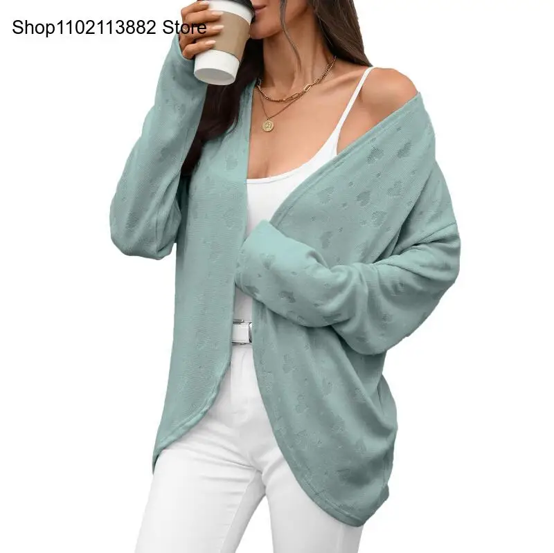 New Autumn and Winter Many Color Long-Sleeved Cardigan Knitted Jacquard Jacket Conditioning Shirt