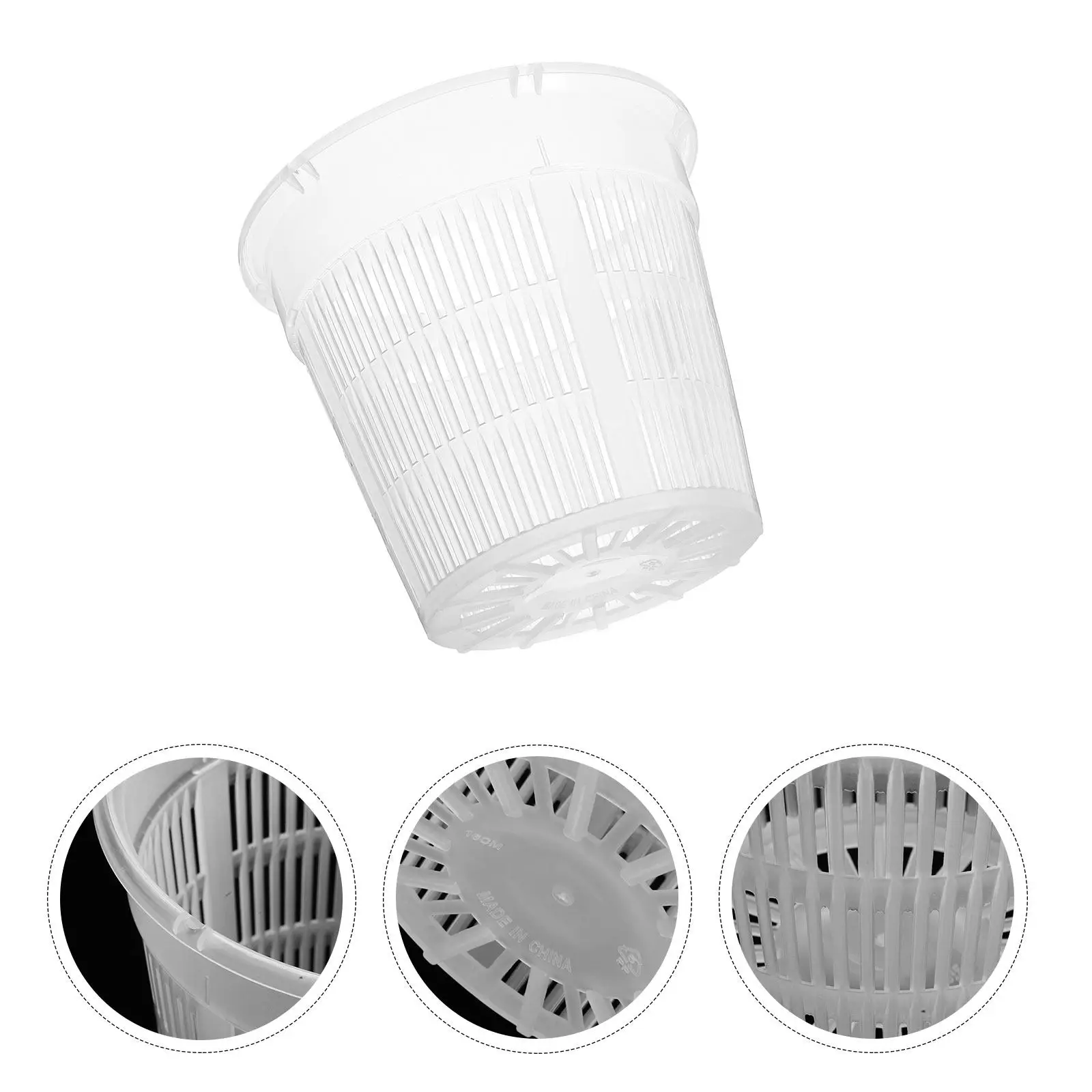 Lot de 4 paniers hydroponiques pour plantes, pots de pépinière en plastique pour contrôle des racines, culture sans terre, légumes, plantes vertes, jardinière pour balcon
