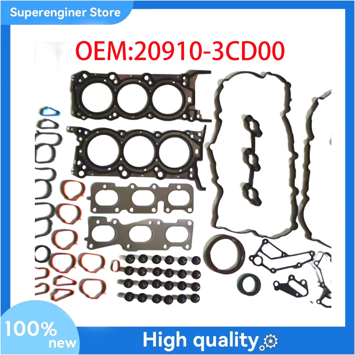 20910-3CD00,209103CD00,,KS66110270,20910-3CA00,209103CA00 OVERHAUL GASKET KIT For HYUNDAI GENESIS 09-14;SORENTO 06-