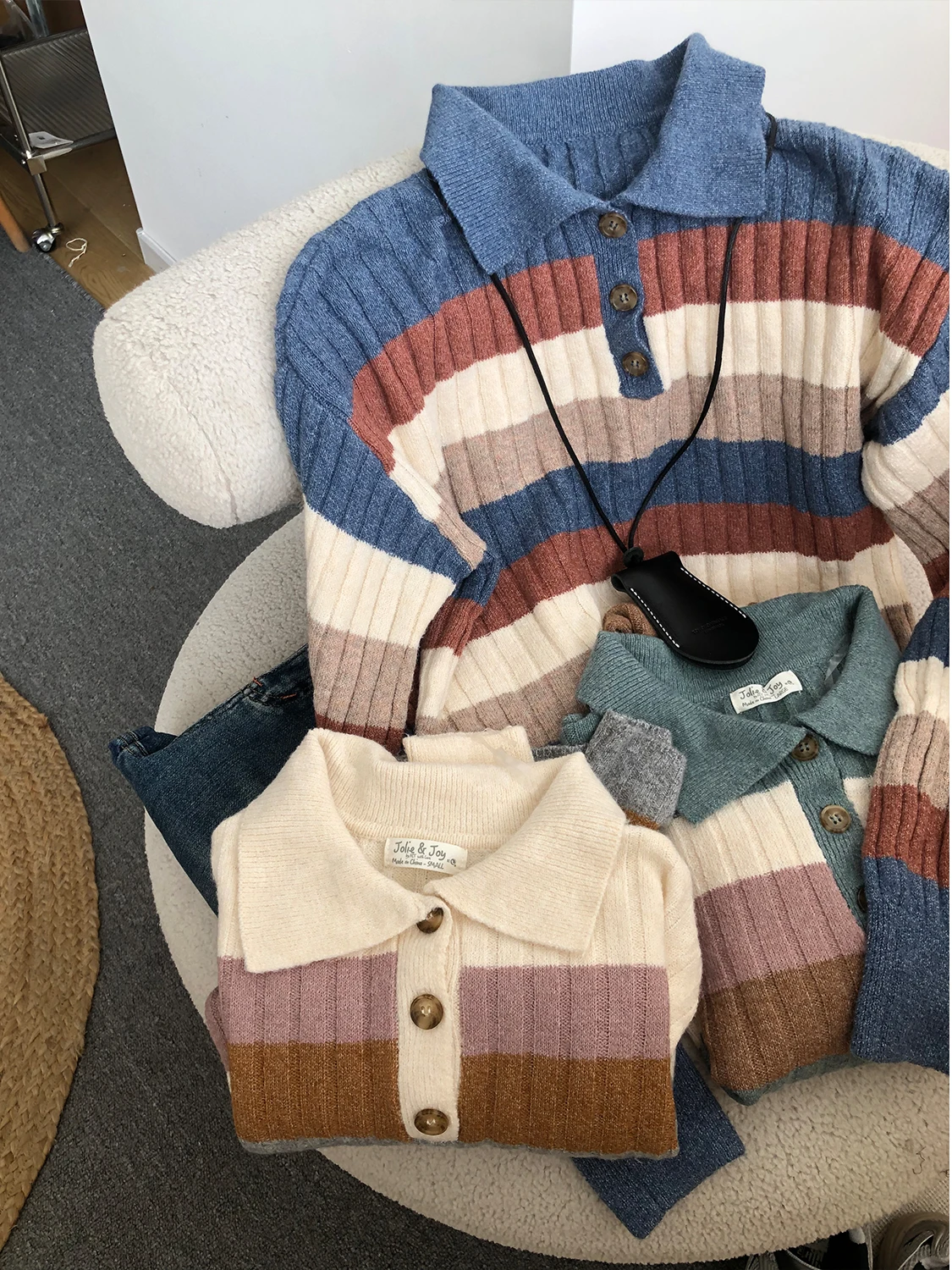 

Autumn Winter New Sle Comfortable Skin-friendly ort Sve Long Sve Collar Sweater Trendy Color Blo Design Warm...