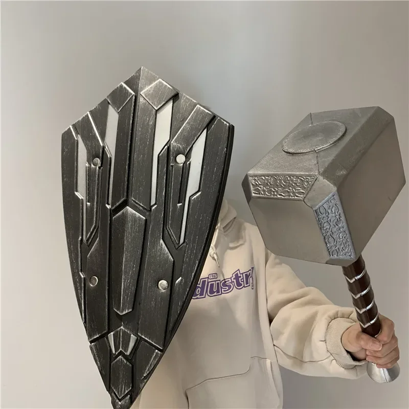 Bouclier de panthère guerrier de super-héros, Cosplay 1:1, bouclier noir, armes, accessoire de jeu de rôle d'halloween, cadeau de sécurité en caoutchouc PU