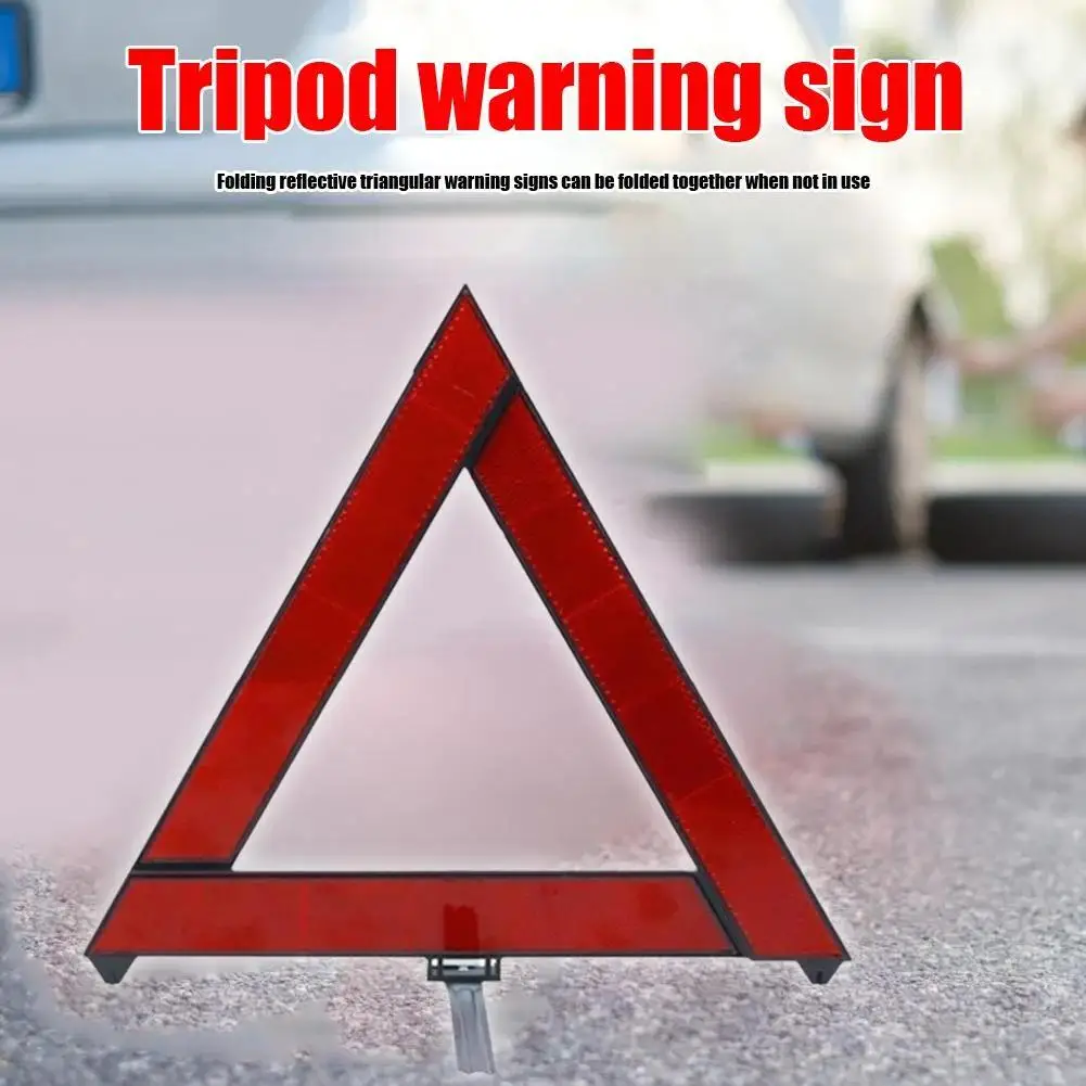 

Car Foldable Reflective Tripod Foldable Emergency Breakdown Triangle Emergency Parts Warning Auto Breakdown Car Triangle Wa A6B6