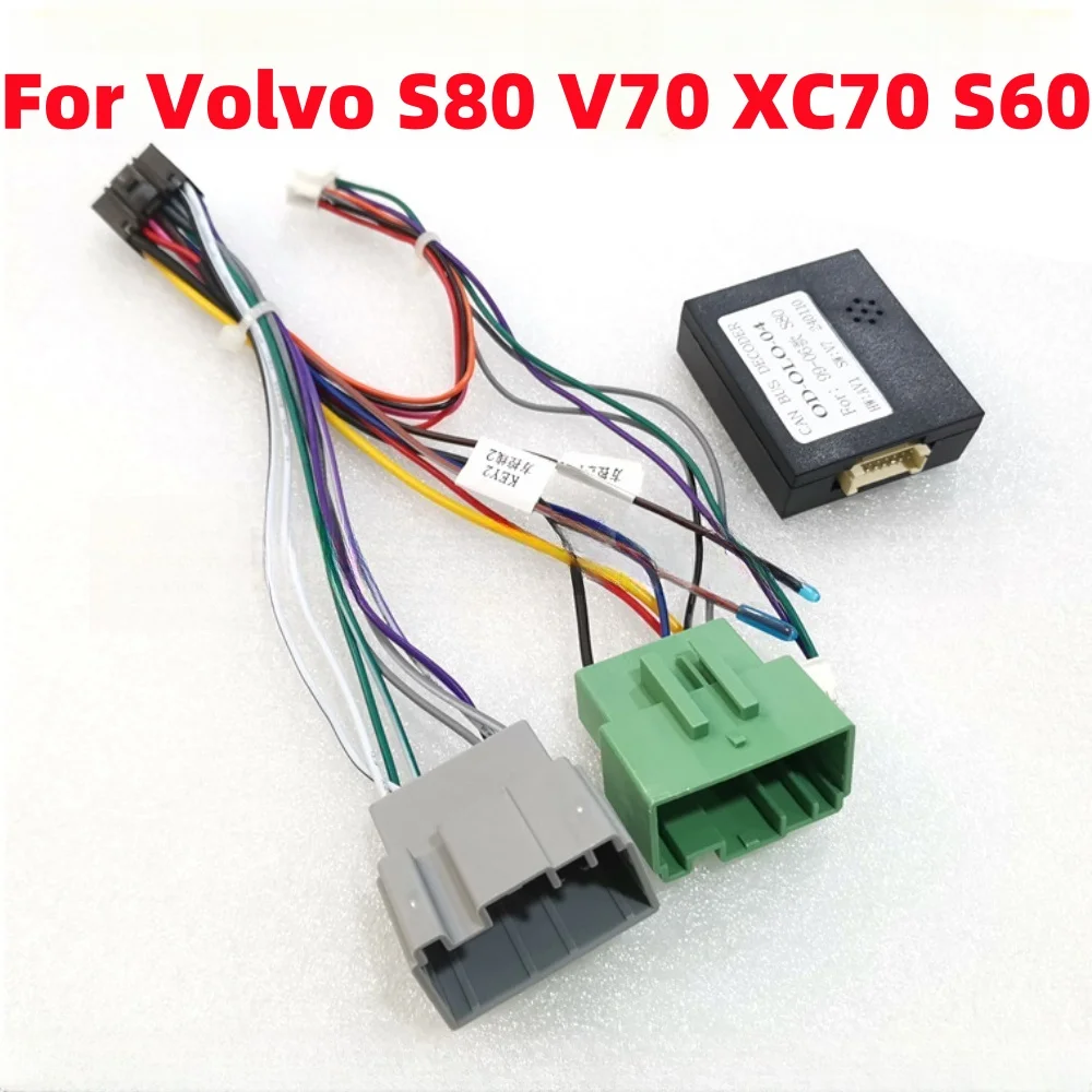 16 Pin Car Wiring Harness Adapter Canbus Box OD-OLO-04 Decoder Android Radio Power Cable For Volvo S80 XC70 V70 S60 1999-2006