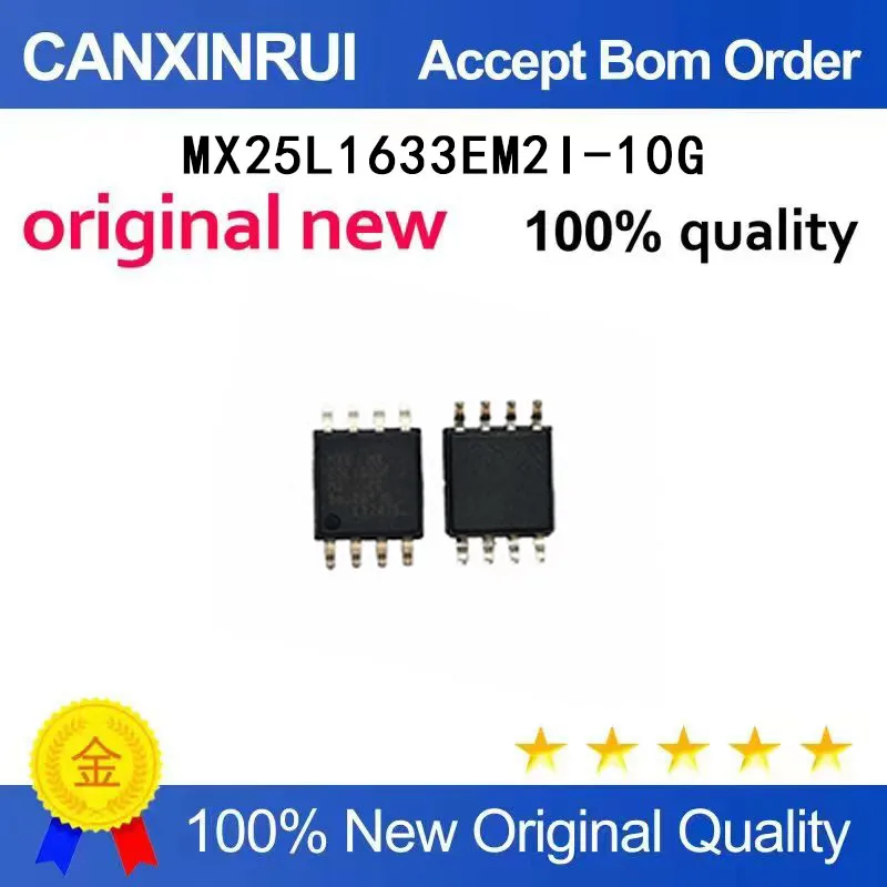 

(5-100 Pieces) Brand new original MX25L1633EM2I-10G 25L1633E wide body SOP-8 16Mbit memory