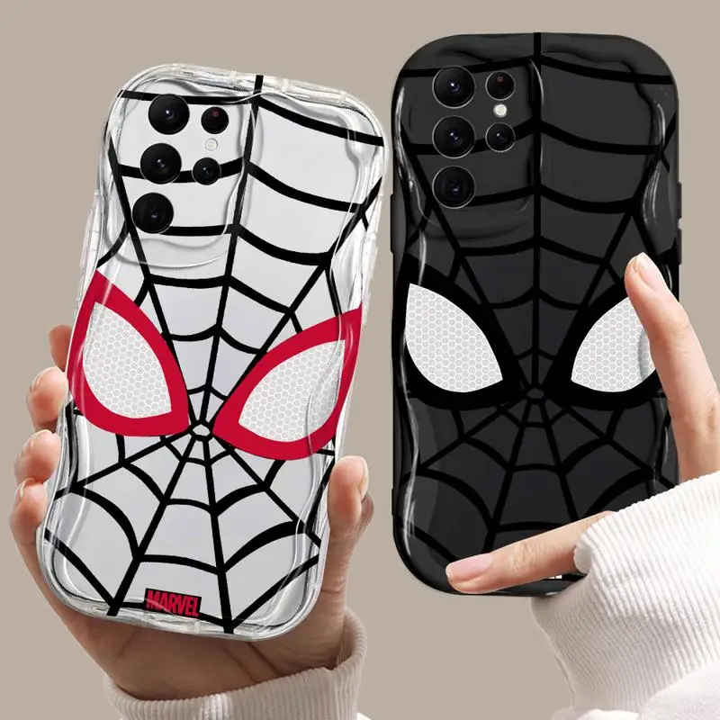 Marvel Sipider Man Phone Case for Samsung S24 Ultra S23 FE S23 S21 S20 FE S22 Ultra S23 S24 Plus Silicone Cover