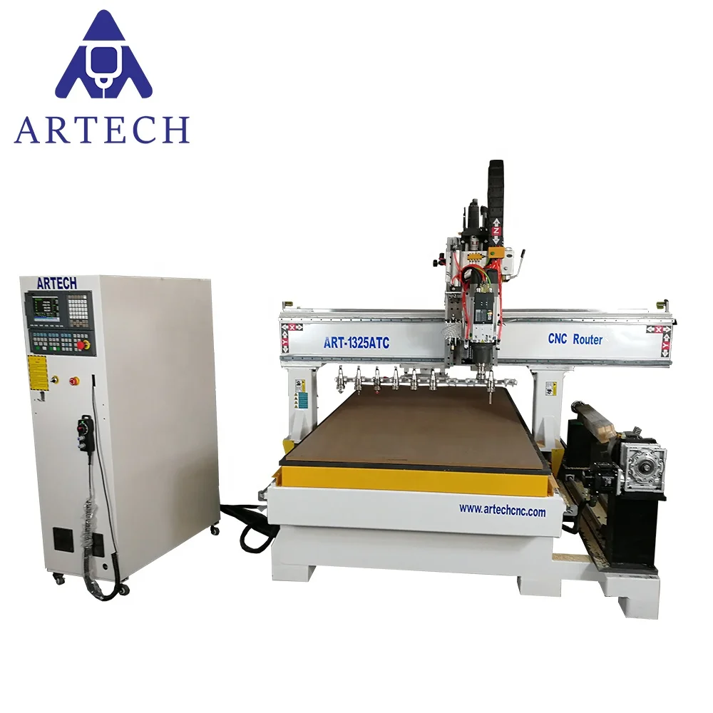 Best Price Large Size 1325 1530 2030 2040 4 axis 3d atc Cnc Router Wood Acrylic Woodworking Engraving Machine for Furniture