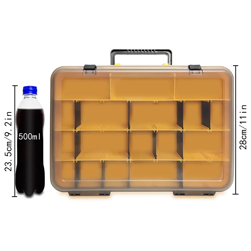 Double Portable Lua Box Fishing Lua Bait Box Fake Bait Storage Box Tool Box Fishing Tackle Box Large Capacity Accessory Boxes