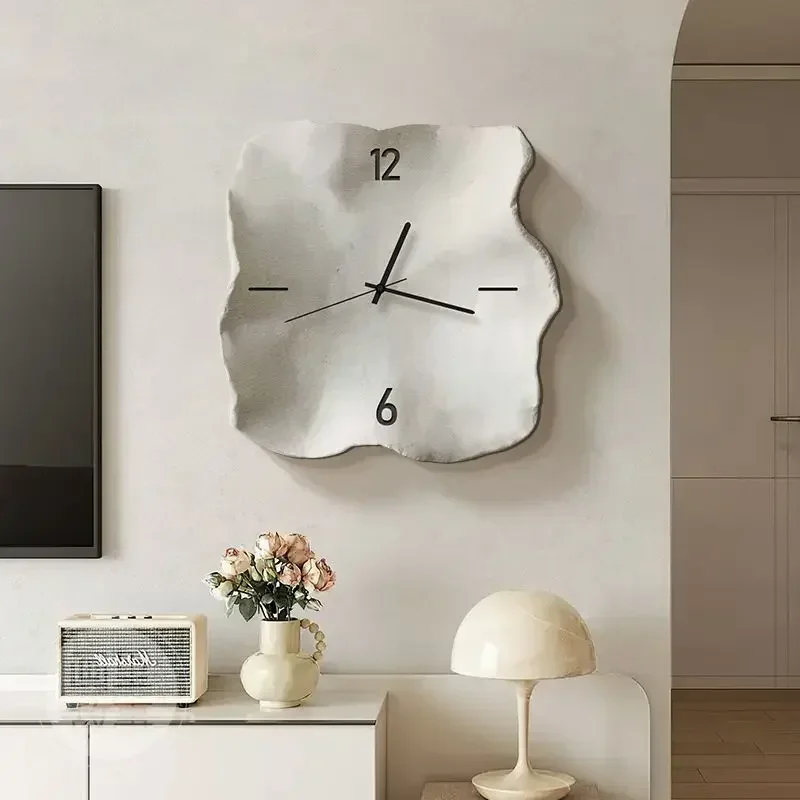 Large Wall Clock Loudspeaker Mute Brief Wall Clock Quartz Living Room Large Modern Clocks Design Aesthetic Luxury Home Decor