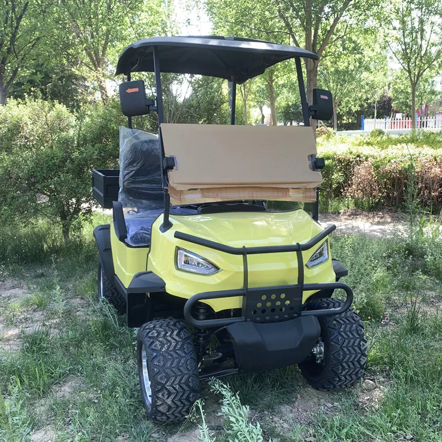 4-Wheels With Folding Windshield 7000W High Power Golf Trolley With Cargo 2 4 6 Seater Electric Golf Cart