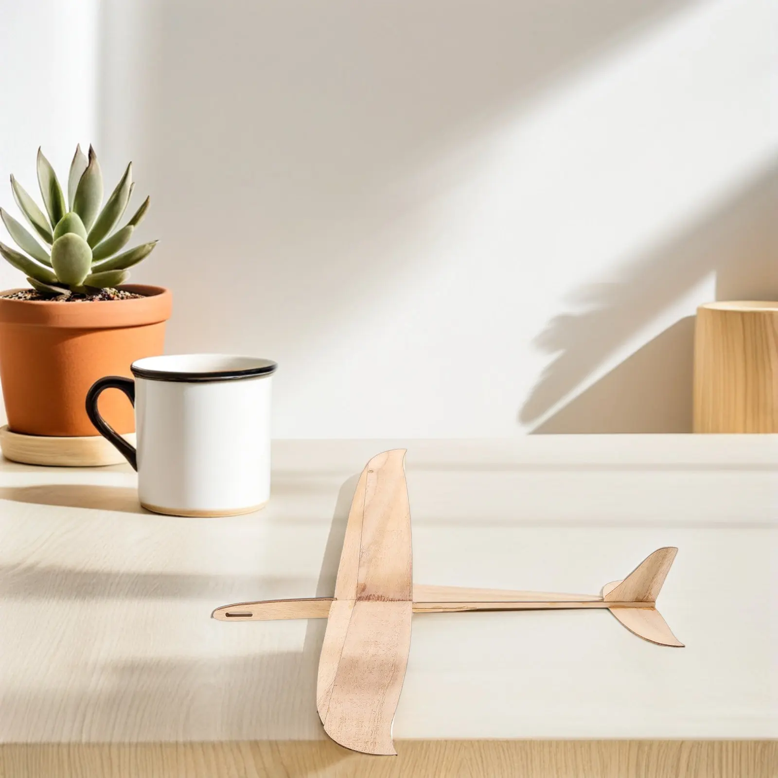 

2Pcs Wood Glider Plane DIY Craft Unfinished Airplane Assemble Painting Project School Party Decoration Kids Wooden Airplane