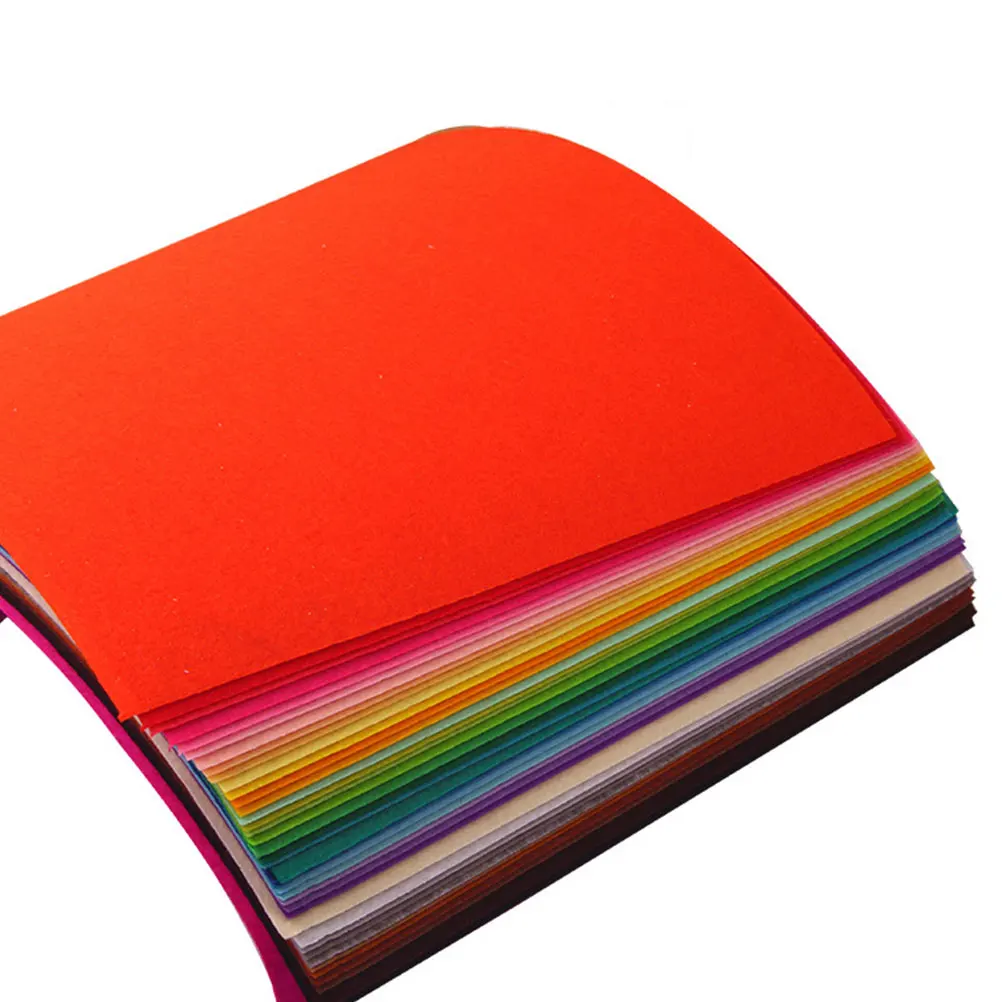 

40Pcs Kindergarden Cloth Piece Non-Woven Fabric Sheet 30x30cm Assorted Colors DIY Handmade Craft Hair Bows Sewing