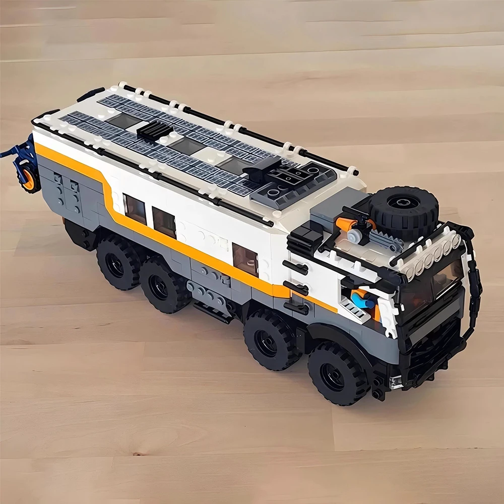 MOC Truck Zwaar voertuig Bouwsteen Expeditie Serie Speelgoed Terreinwagen, camper, bestelwagen, bricks Technisch voertuig Kerstcadeaus