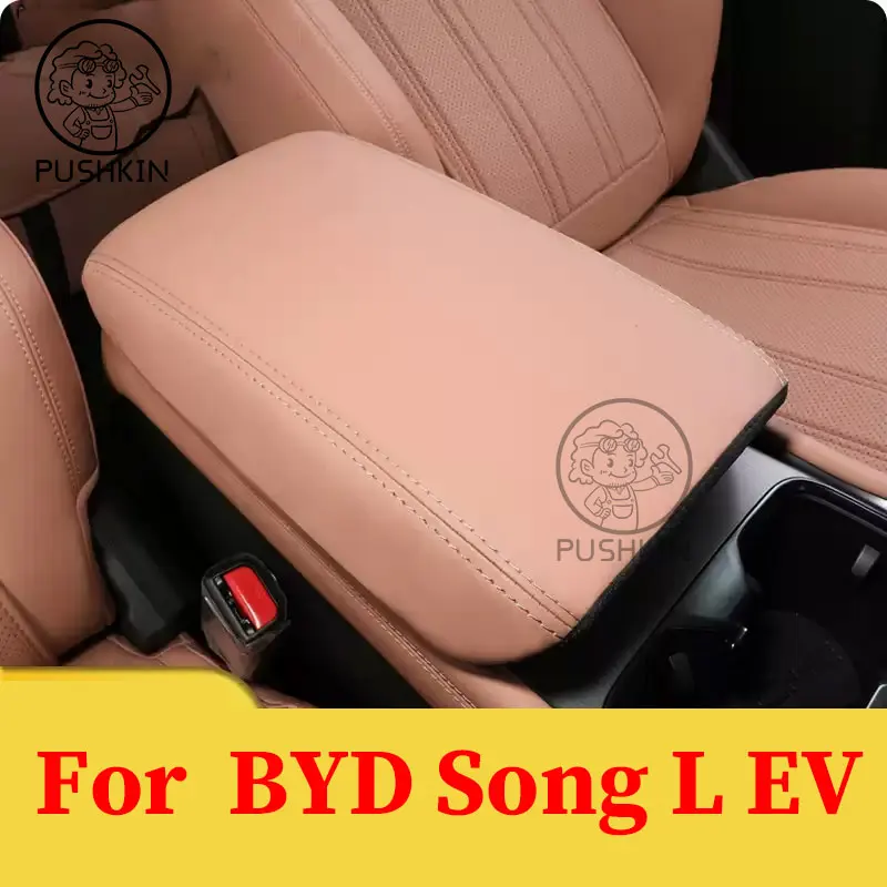 

For BYD Song L EV 2025 2024 Car Styling Armrest Box Cover Original Color Protection Cover Mat Change Decoration Auto Accessories