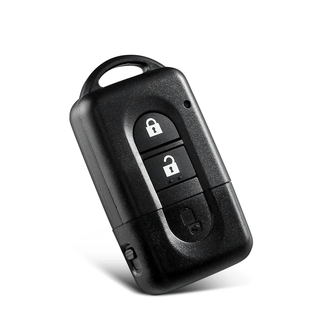 KEYYOU New 2 Buttons Remote Car key Shell for Nissan Micra Xtrail Qashqai Juke Duke Uncut Blade Auto Key Fob Case