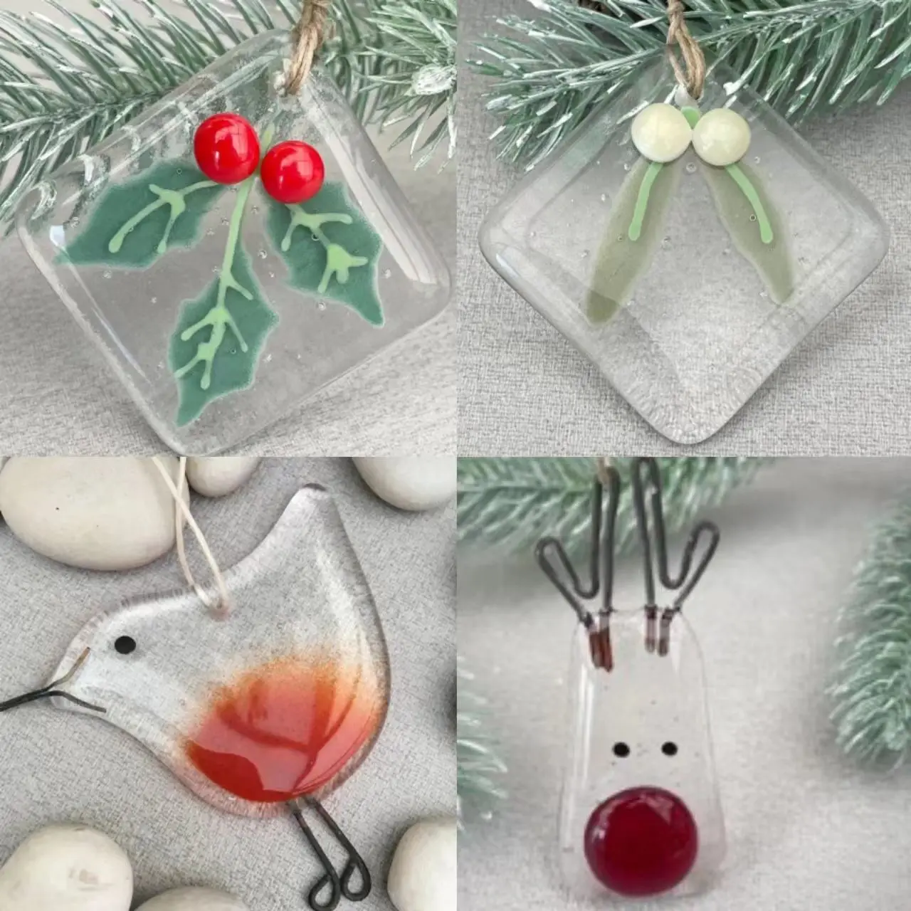 

Acrylic Christmas Tree Decoration Glass Pendant Festive Ornament for Holiday Decorations New Arrivals