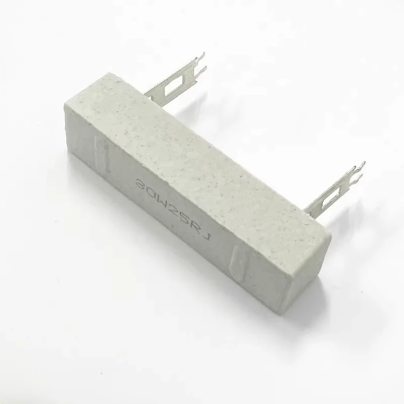 5PCS 30W 5% resistor de cimento de alta potência 0.1R 0.5R 1R 1.2R 1.5R 2R 2.5R 3R 4R 5R 6R 7.5R 10R 20R 30R 50R 100R 150R 220R 300R 1K