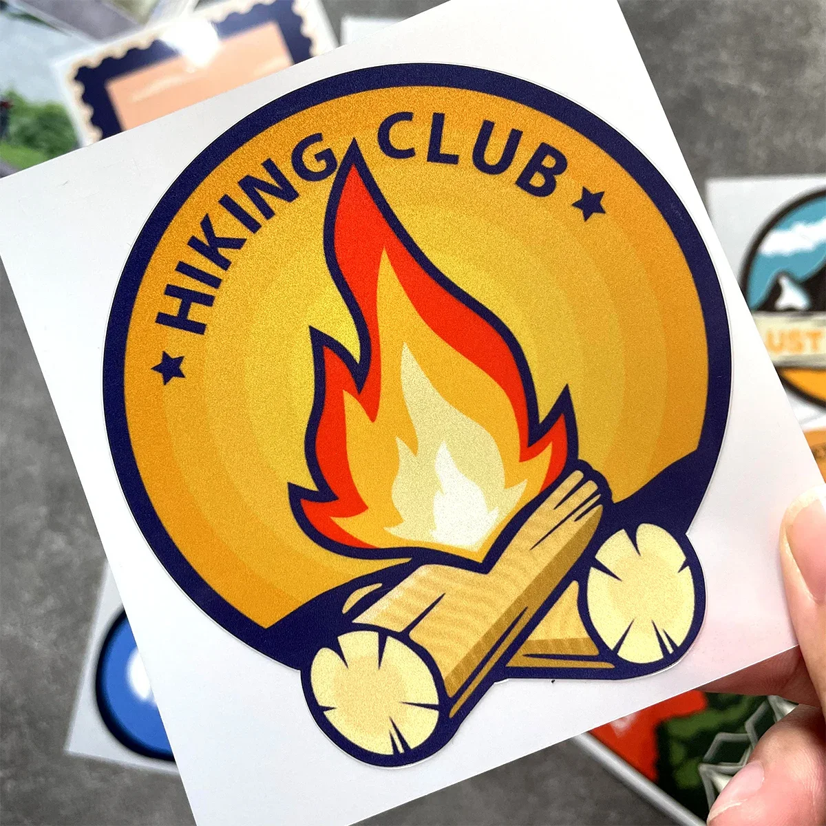 

Car Stickers Camping Travel Trailer Die-Cut Vinyl Decal Auto Body Bumper Rear Window Laptop Waterproof Decoration