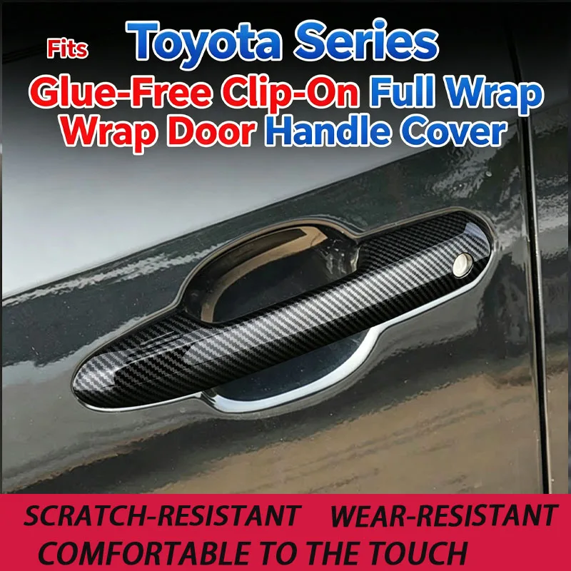 Suitable for Toyota door handle cover RAV4 Rongfang Wilanda Crown Land Highlander modified exterior door handle decoration