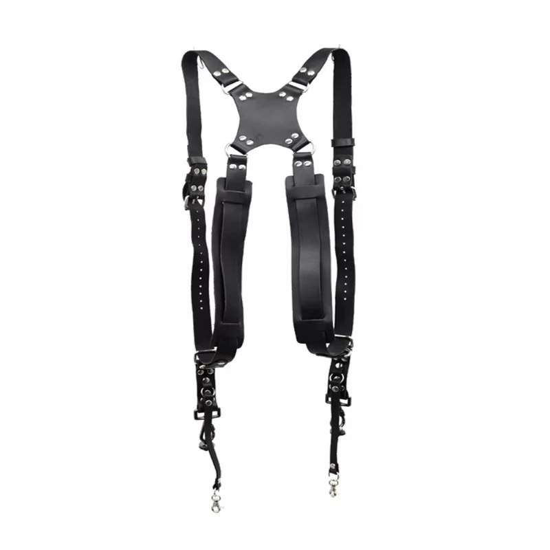 Dual camera shoulder leather strap Multi-camera gear DSLR/SLR camera strap accessories