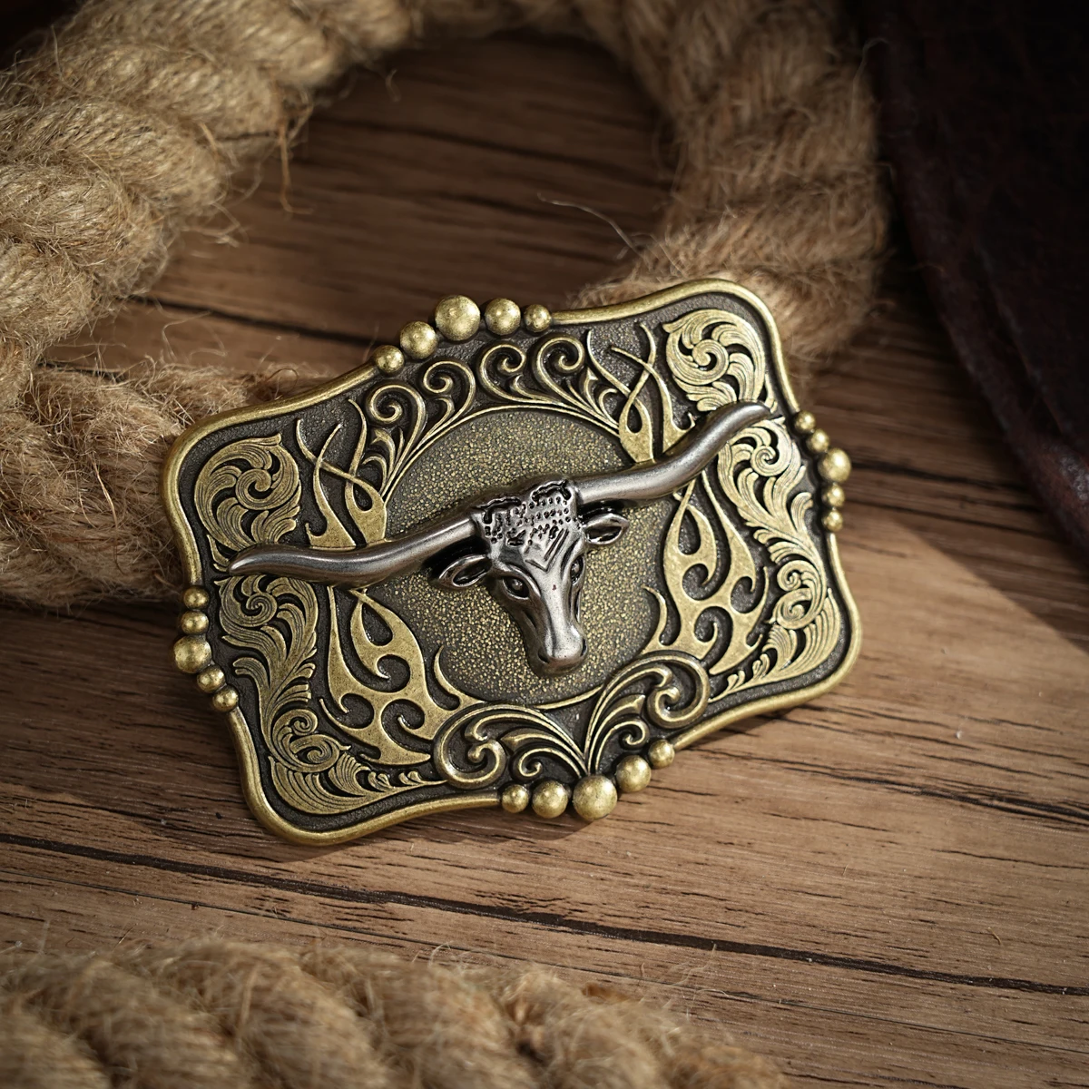 1 قطعة ضغط الرياح فاسق زهرة سبيكة حزام مشبك الأمريكية الرجعية قبعات رعاة البقر الغربية نمط شخصية للرجال النساء #4