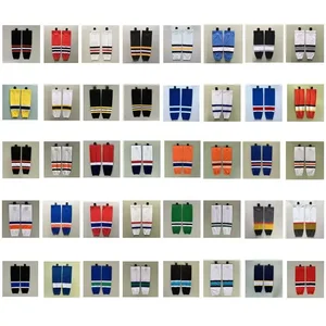 Çoraplar-hokey, buz, Antrenman takımının yarısı, spor malzemeleri, Çok renkli, %100 polyester, 1 çift 8 en çok satılan, hava hokeyi-no. 4