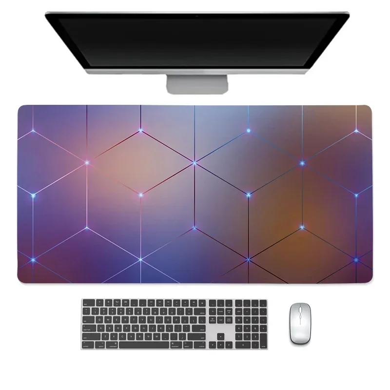 

XXL Mouse pad gaming accessories large Desk pad Color lattice keyboard carpet anti-slip rubber gamer table mat laptop mousepad