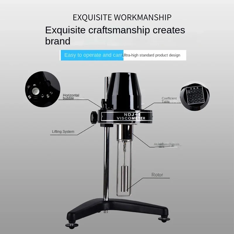 NDJ-5S/8S/9S Digital Rotary Viscometer High precision Paint Adhesive Ink Coating Viscometer