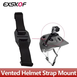 Vented Helmet Strap Mount Adjustable Bike Helmet Strap Head Belt Holder for Gopro Hero 13 12 11 10 9 8 7 DJI OSMO Action Camera