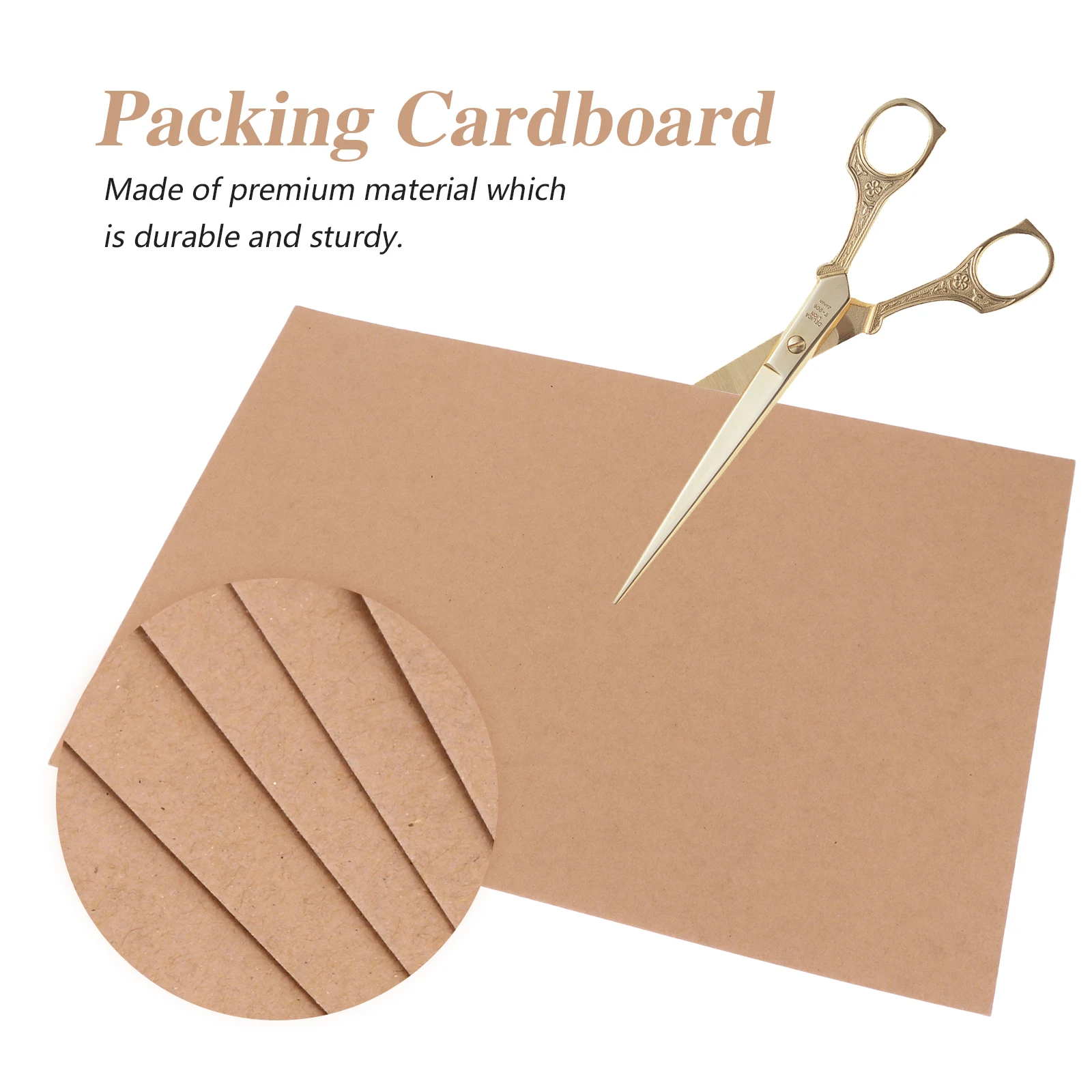 

20 Pcs Thick Cardboard A3 Size 400g Kraft Paper Sheets for Crafts Packing Sturdy Durable Ideal Shape Easy to Wrap Cut