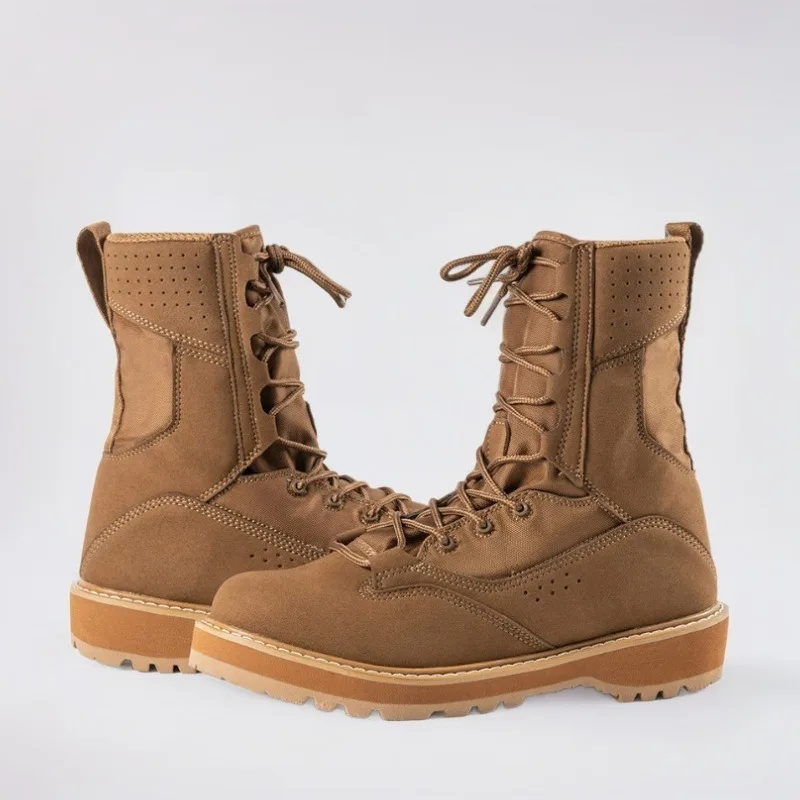 Men's sand black Army green high help work boots Outdoor desert hiking boots training ankle boots size 38 46