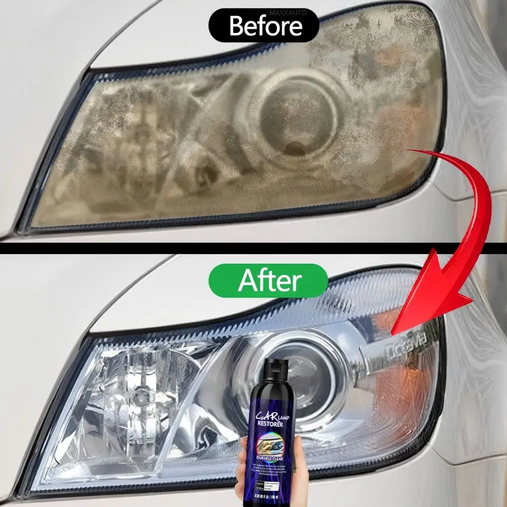 Kit di lucidatura per restauro fari per auto Kit di riparazione fari Lucidatore per luci per auto Pasta per pulizia Cura della vernice per auto Agente di ristrutturazione