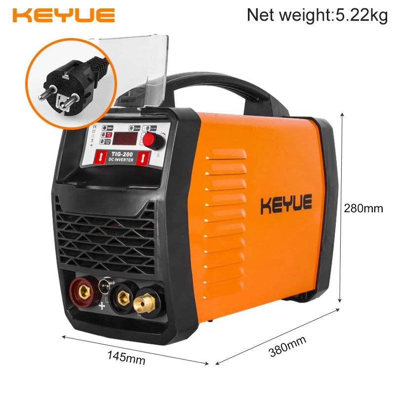 KEYUE 220V DC Inverter  TIG Welding Machine TIG MMA COLD CLEAN Multi-Function Cold TIG Welder  Single Phase DC Inverter